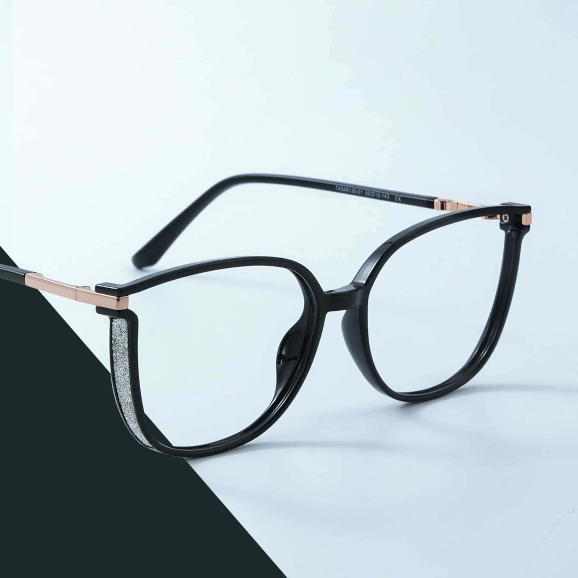 Rodz Square Black Frame Glasses with Prescription Lens0