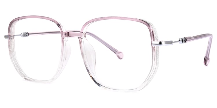 Joana Geometric Purple Glasses