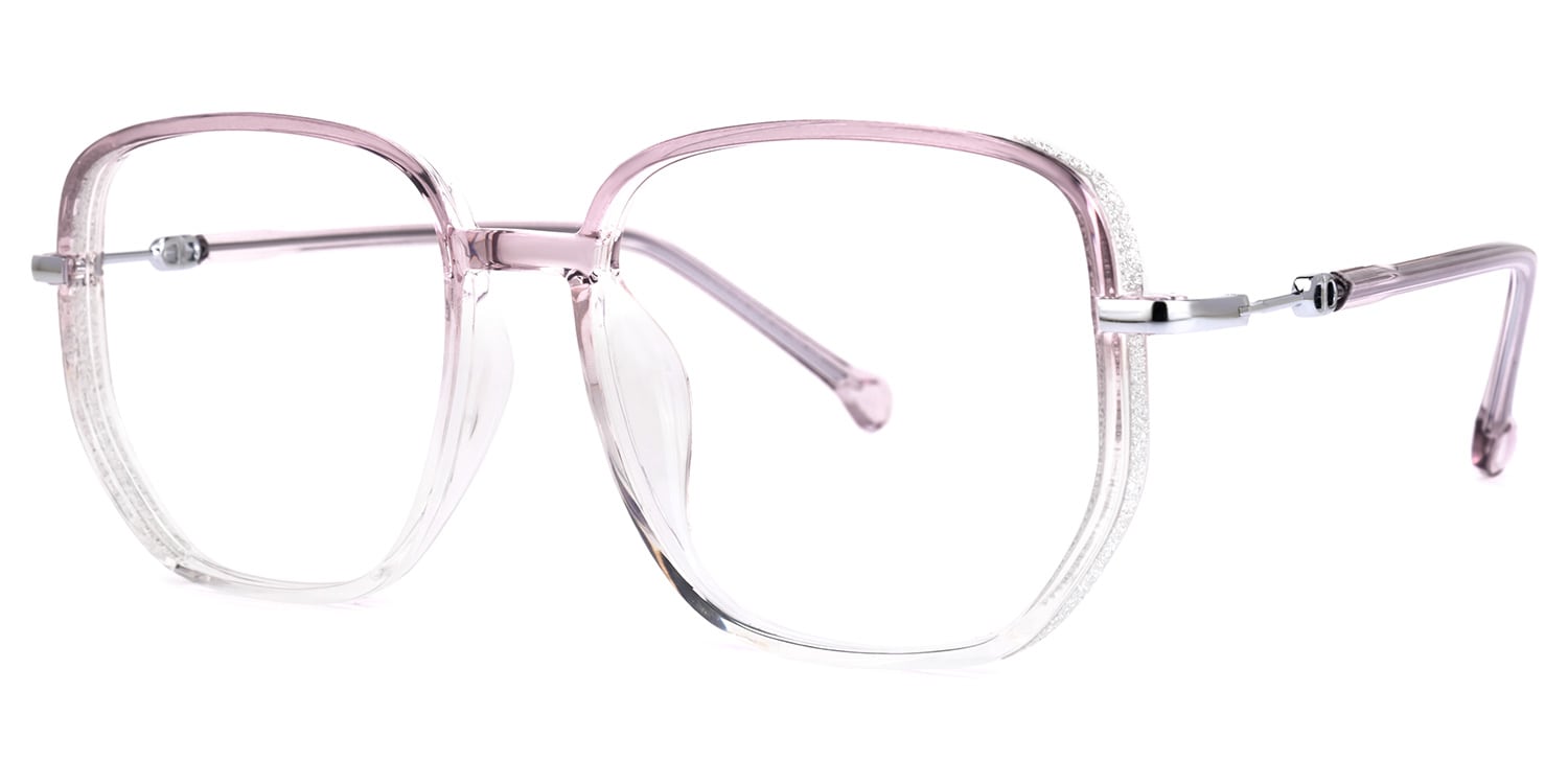 Joana Geometric Purple Glasses