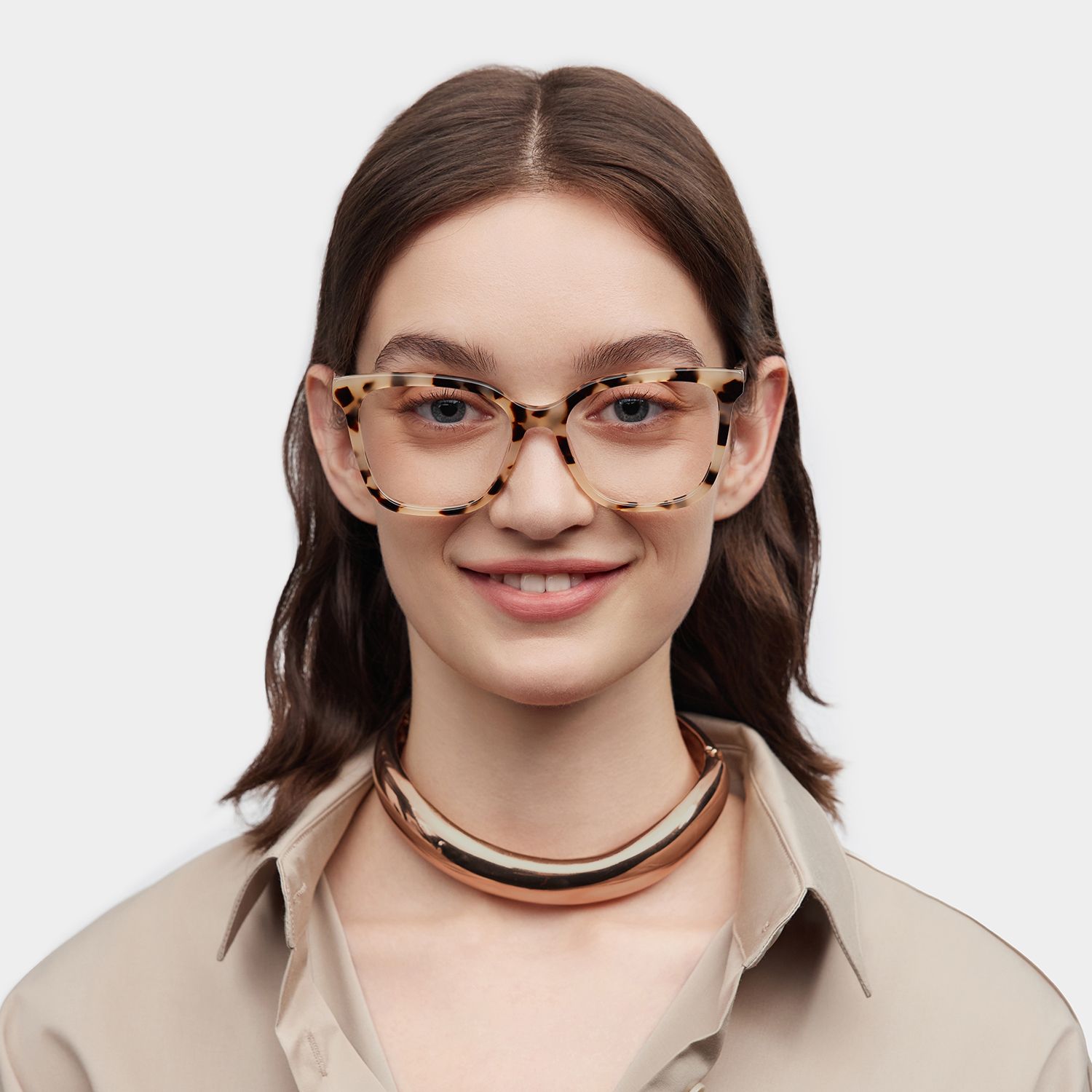 Sage Tortoise Frame Glasses with Rectangle Frame Online | ZEELOOL0