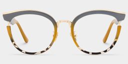 Laraine Gray Cat eye Glasses0