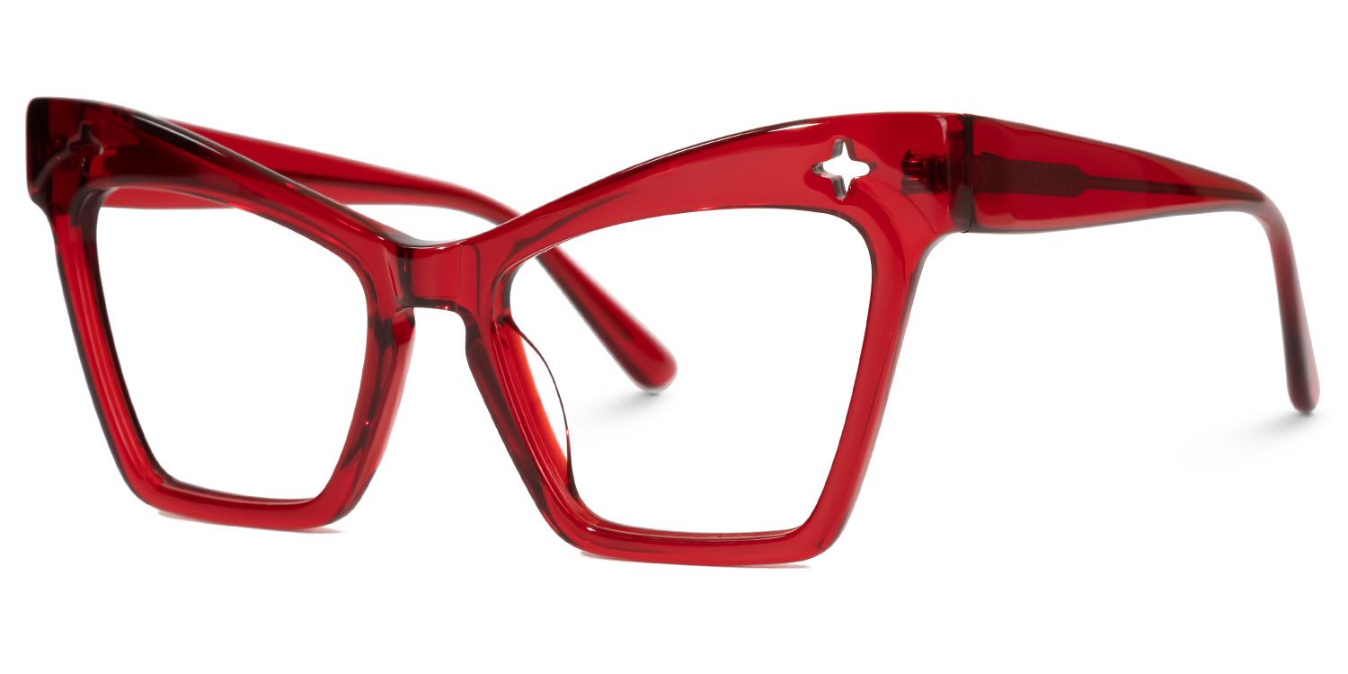 Sheena Cateye Red Glasses1