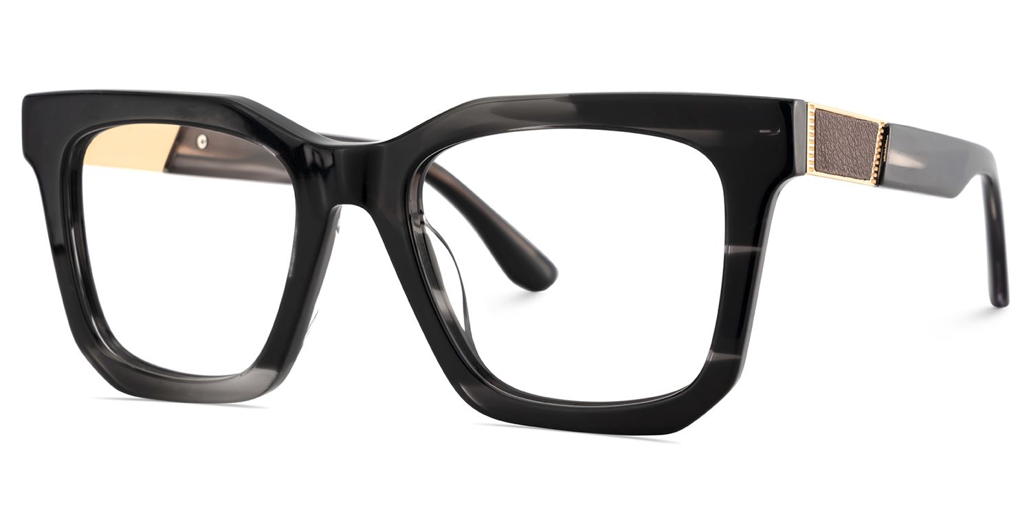 Nichole Square Black Frame Eyeglasses for Men | Zeelool3