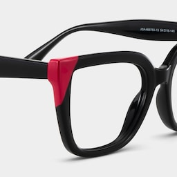 Mirta Square Black Pink Glasses5