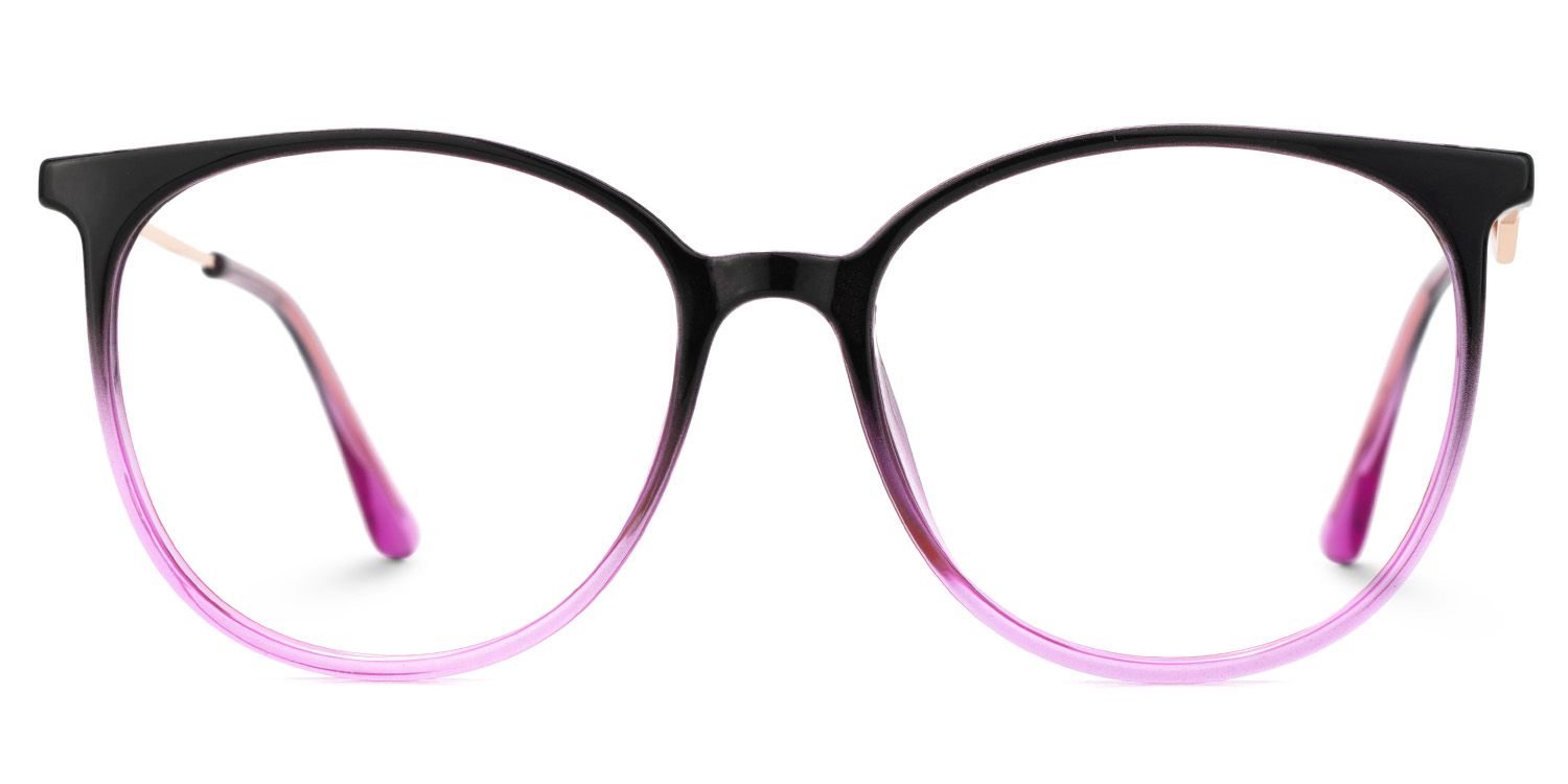 Round Black-Purple Chanty Glasses in thin Frame Style | ZEELOOL Canada0