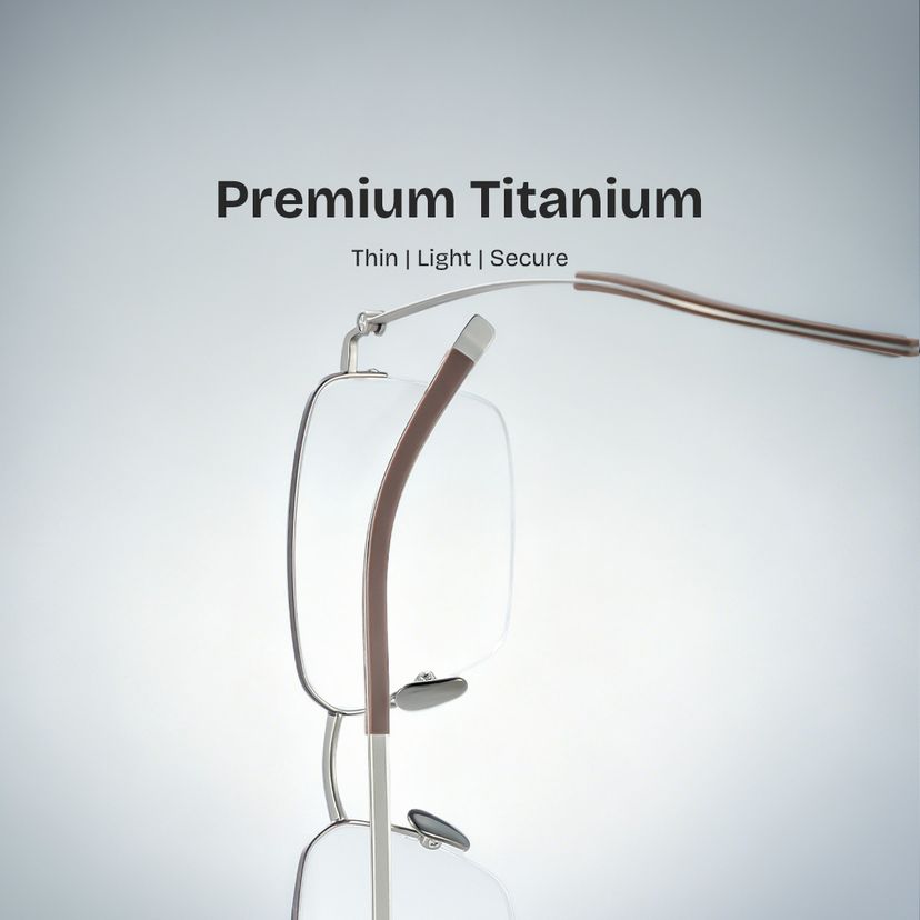 Carson Rectangle Black Glasses