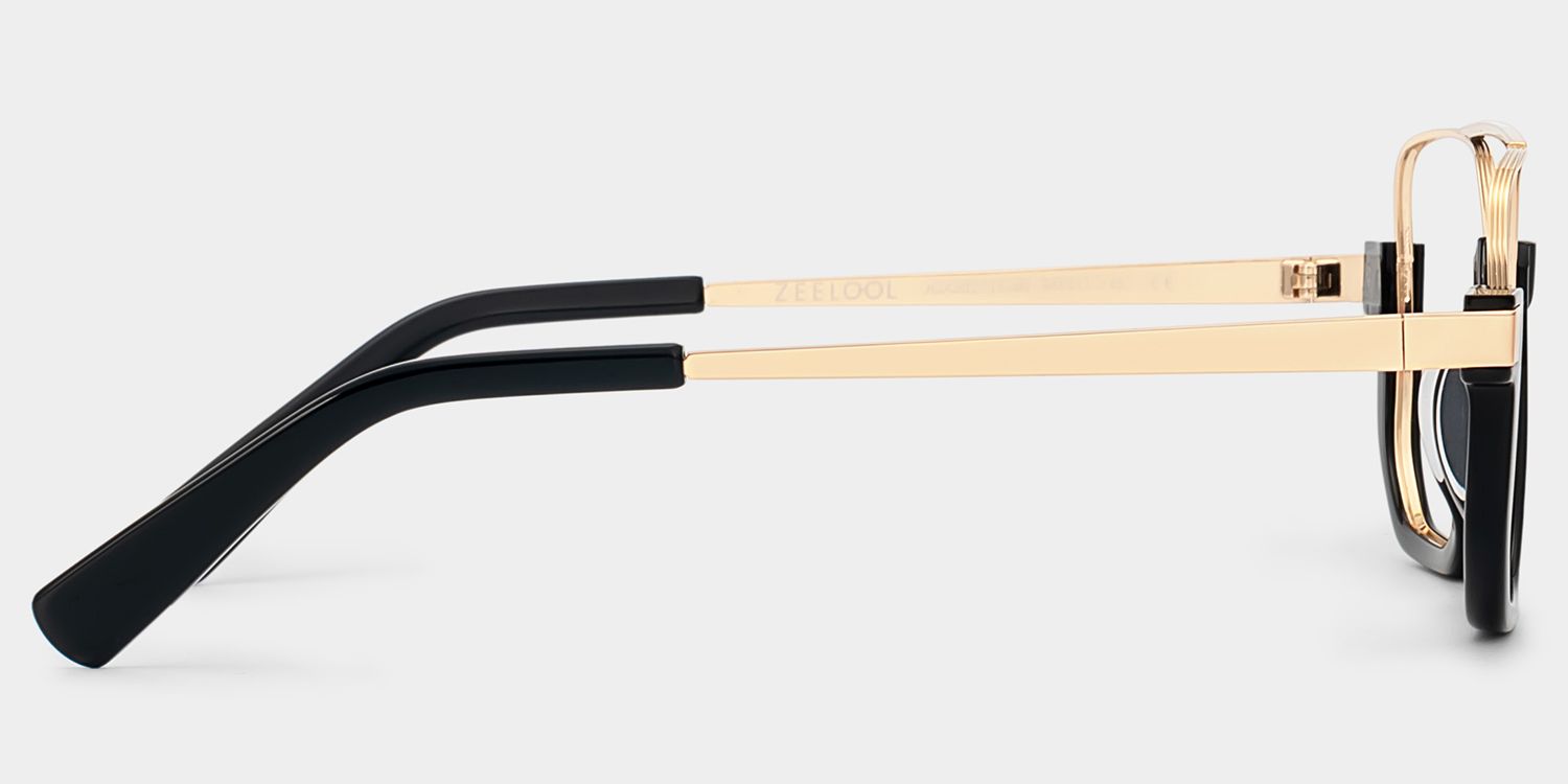 Oromiya Aviator Black and Gold Frame Glasses on Sale | ZEELOOL