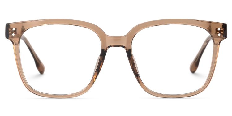 Donnalyn Square Brown Glasses
