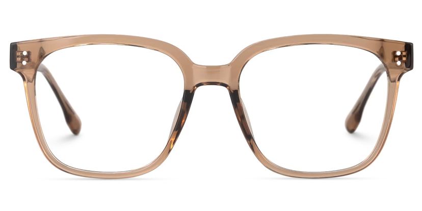 Donnalyn Brown Square Glasses