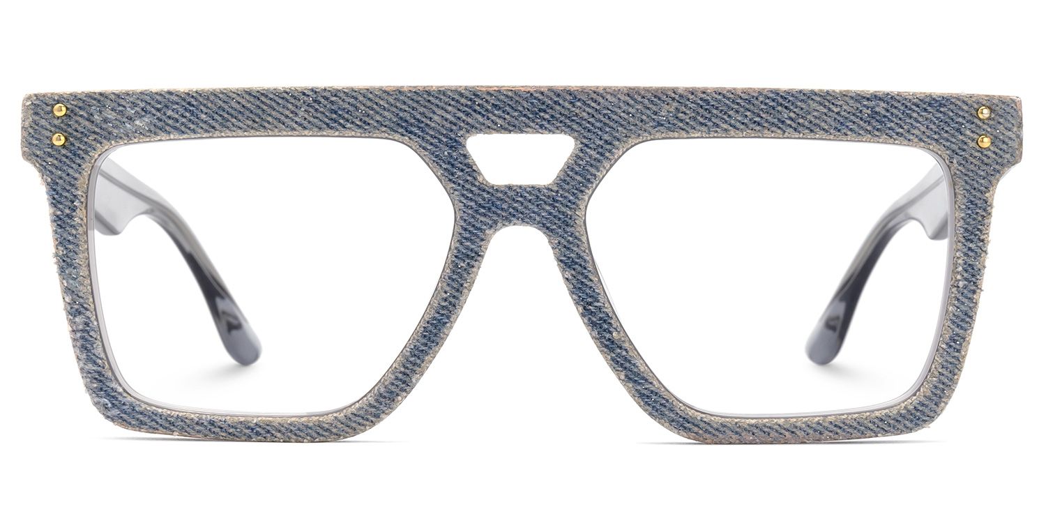 Rubin Blue Denim Eyeglasses | Zeelool0