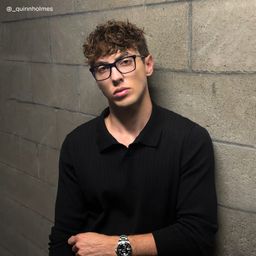 Harper Rectangle Blue Glasses6