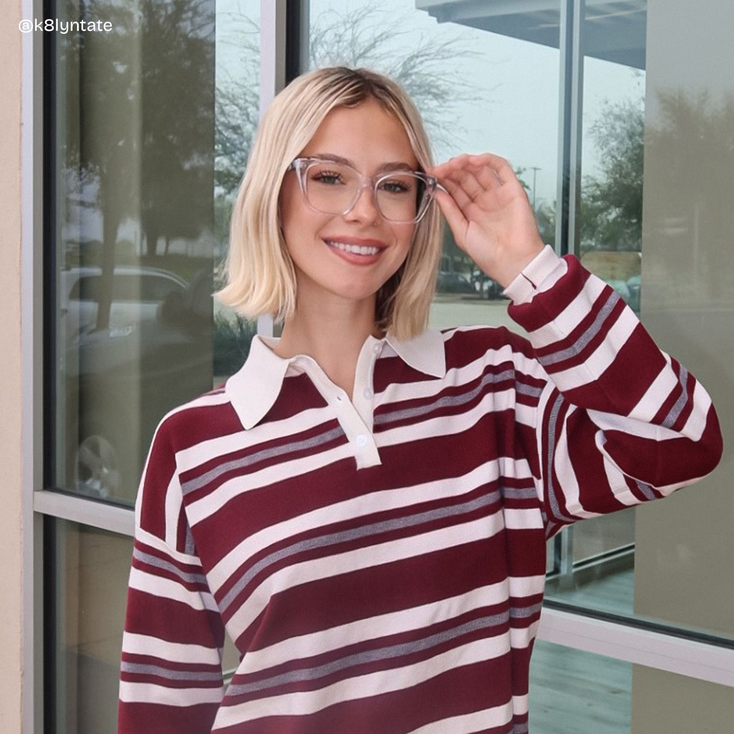 Maple Blossom Clear Butterfly Glasses | ZEELOOL6