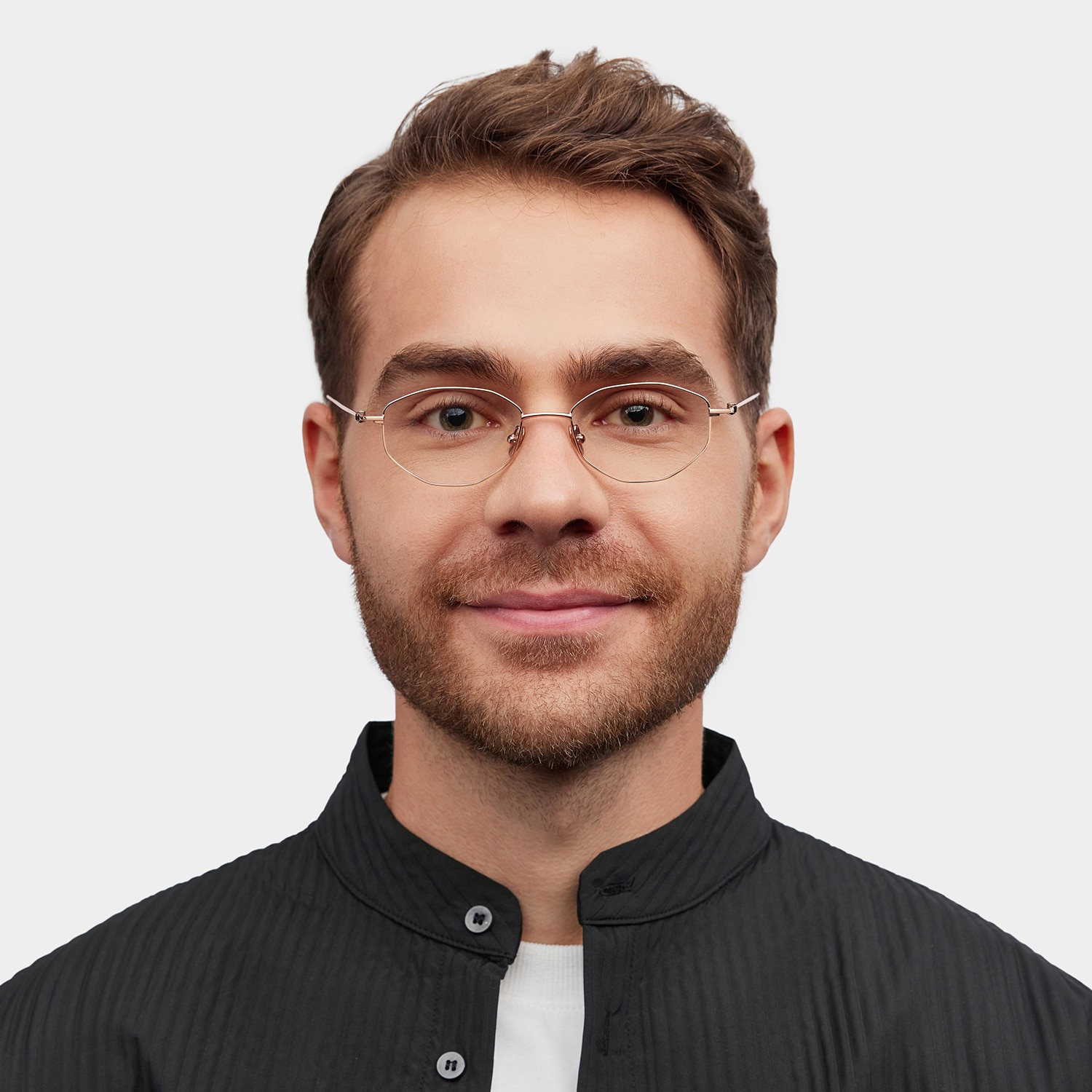 Everett Geometric Gold Glasses1