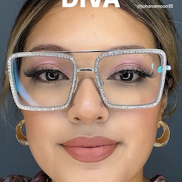 Diva Square Silver Glasses11