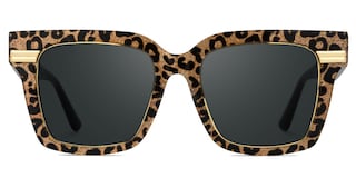 Taylor Square Gold Leopard Sunglasses0