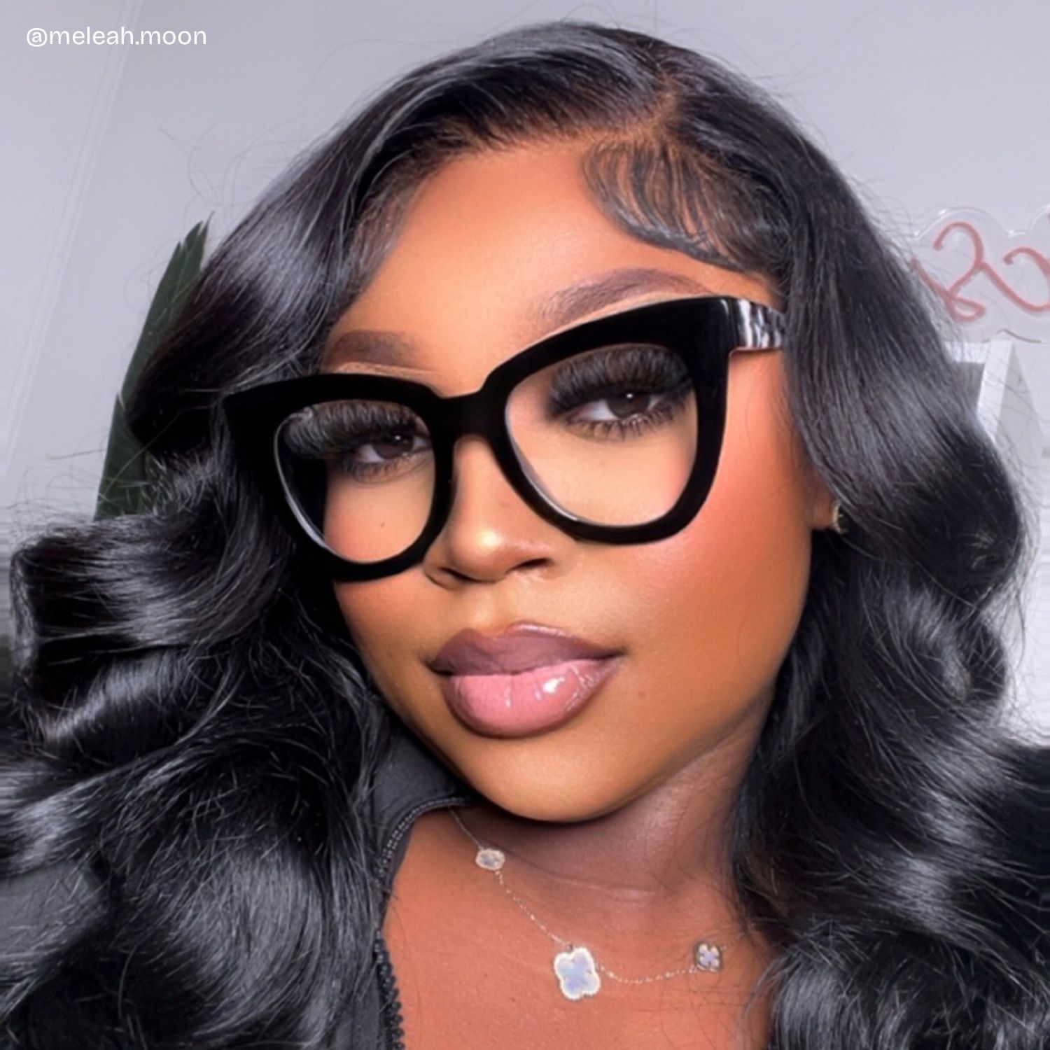 Yaser Cat-eye Black Eyeglasses and Acetate Frames7