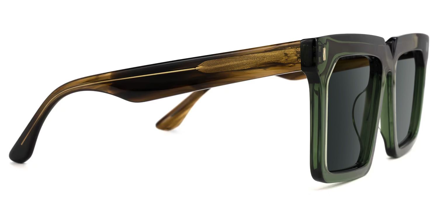 Moreland Rectangle Green Sunglasses Frames2