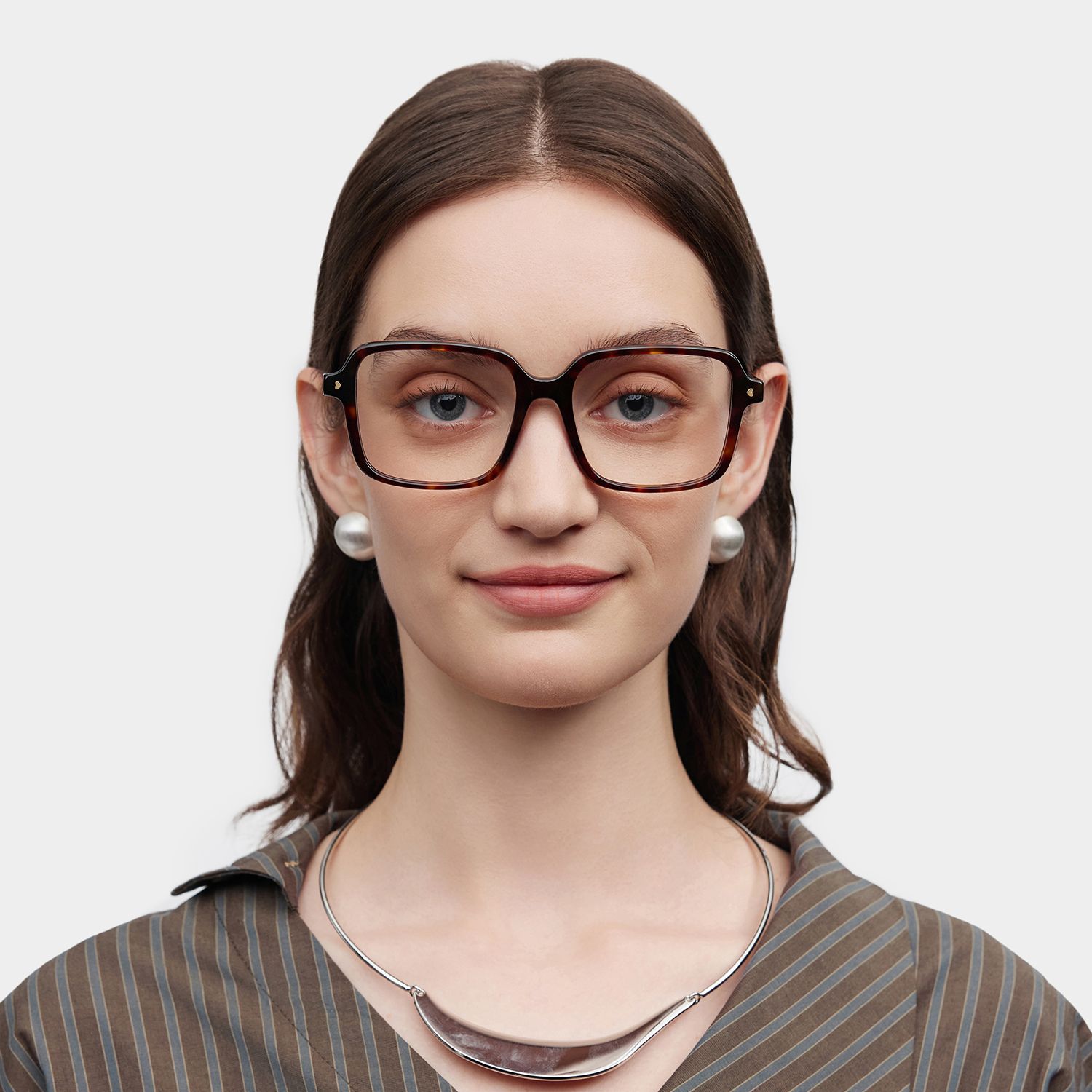 Talia Tortoise Frame Glasses with Square Frame Online | ZEELOOL