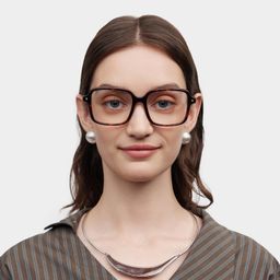 Talia Square Tortoise Glasses0