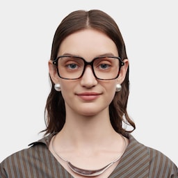 Talia Square Tortoise Glasses0