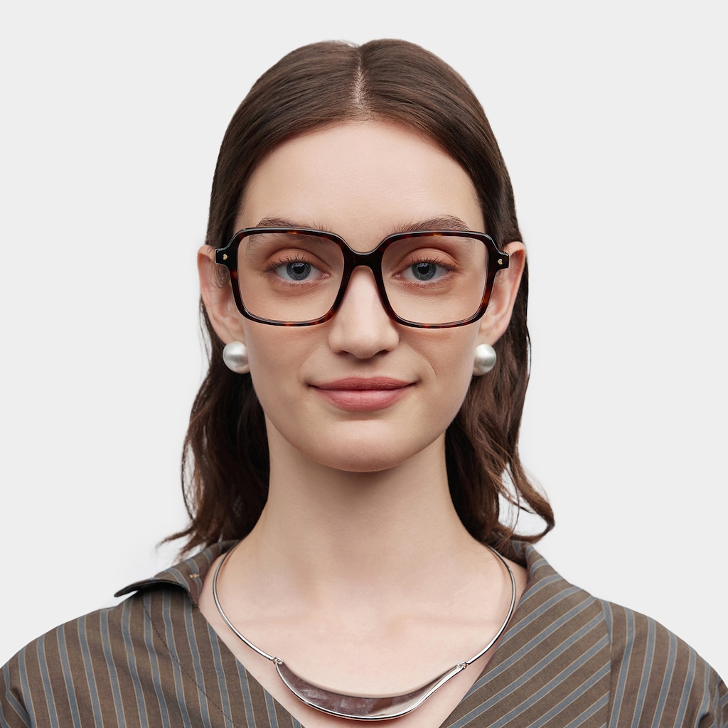 Talia Square Tortoise Glasses