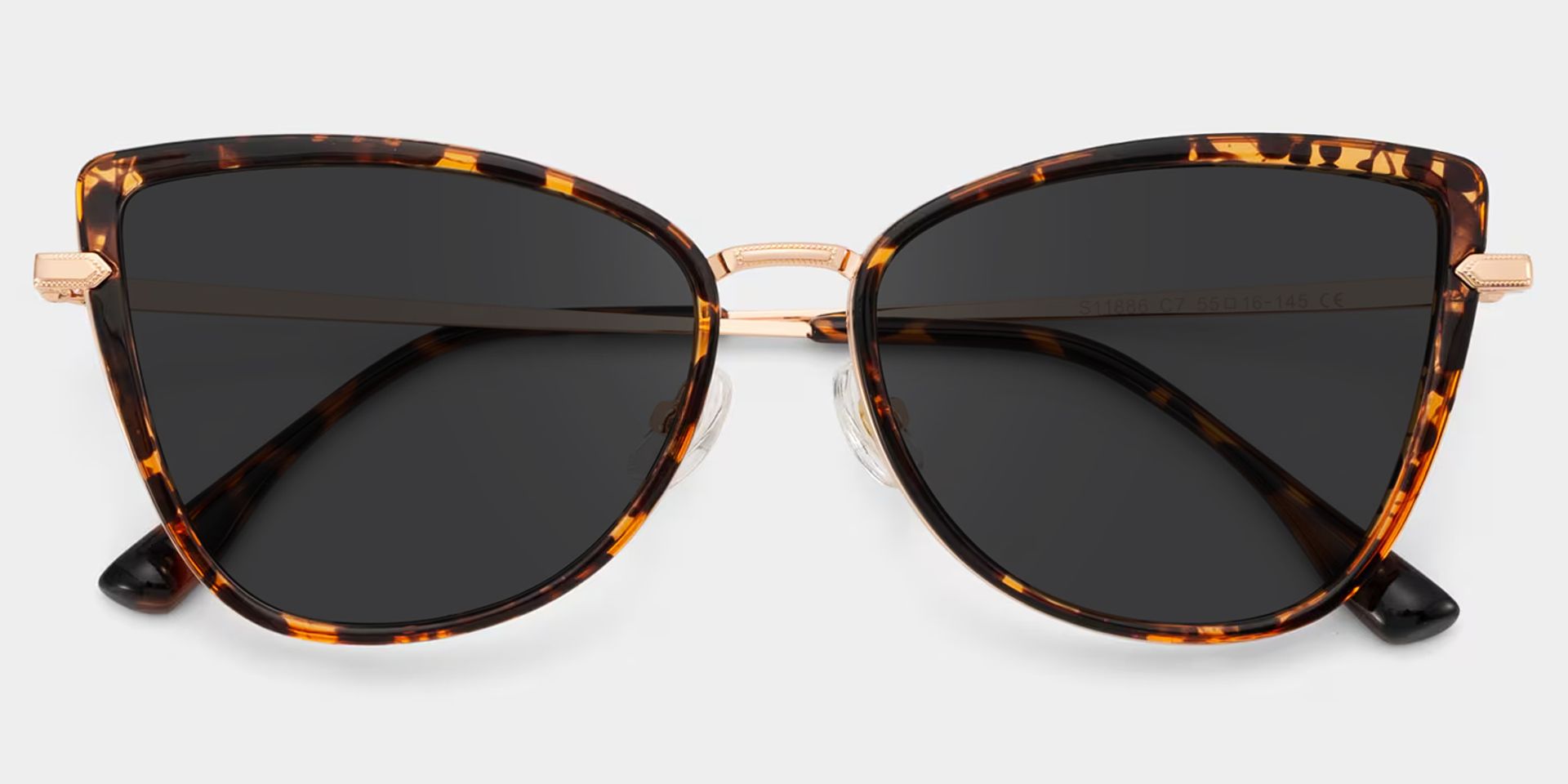 Cat eye Tortoise Eyeglasses- Sloane Mixed Frame Glasses1