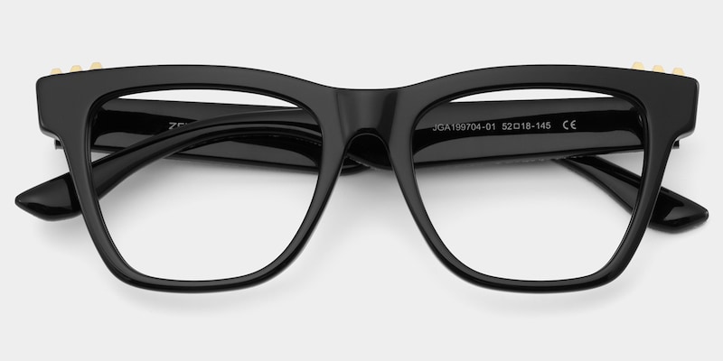 Soren Square Black Frame Eyeglasses for Woman| ZEELOOL2