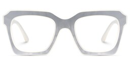 Rochester Square White Glasses1
