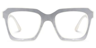 Rochester Square White Glasses1