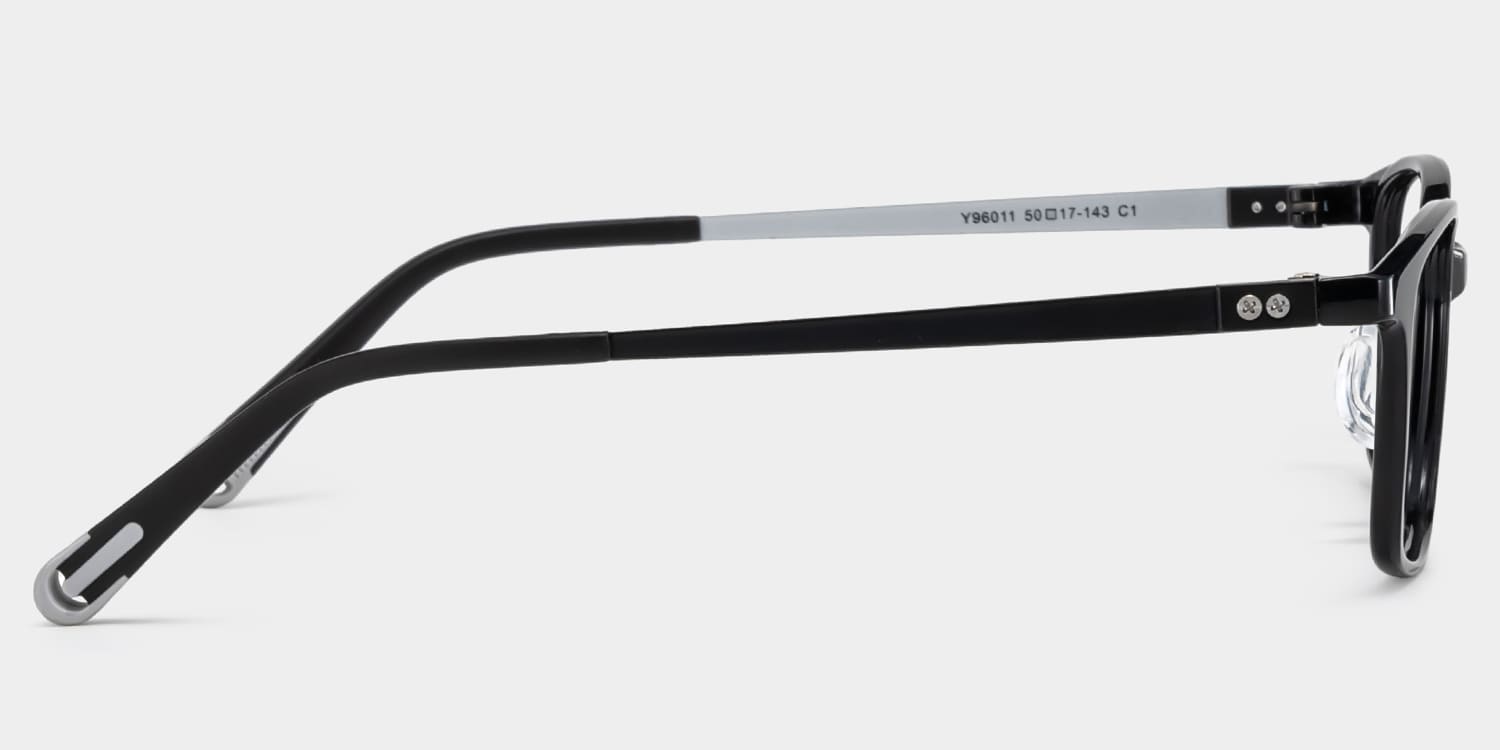 Finne Rectangle Black Glasses4