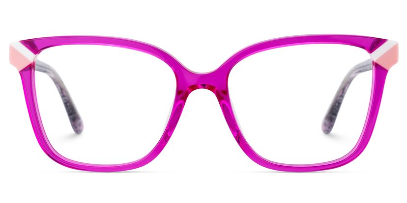 Nolan Square Neon Pink Glasses