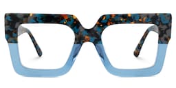 Brandon Square Blue Glasses0