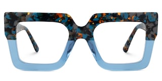 Brandon Square Blue Glasses0