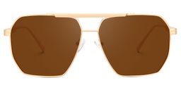 Quintero Aviator Brown Sunglasses0