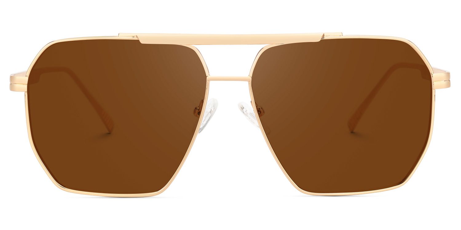 Quintero Aviator Brown Prescription Sunglasses | ZEELOOL0