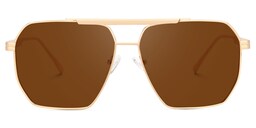 Quintero Aviator Brown Sunglasses0
