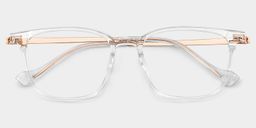 William Rectangle Clear Glasses1