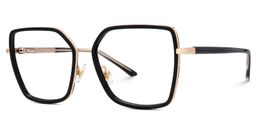 Jill Black Square Glasses1