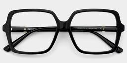 Elena Black Square Glasses1