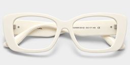Hannah White Rectangle Glasses2