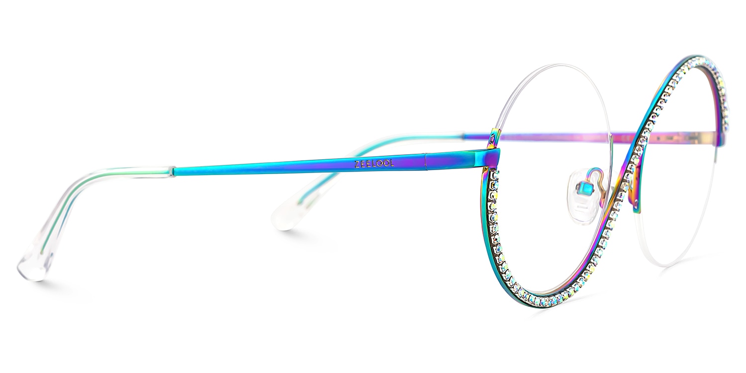 Jaila Round Iridescent Glasses4