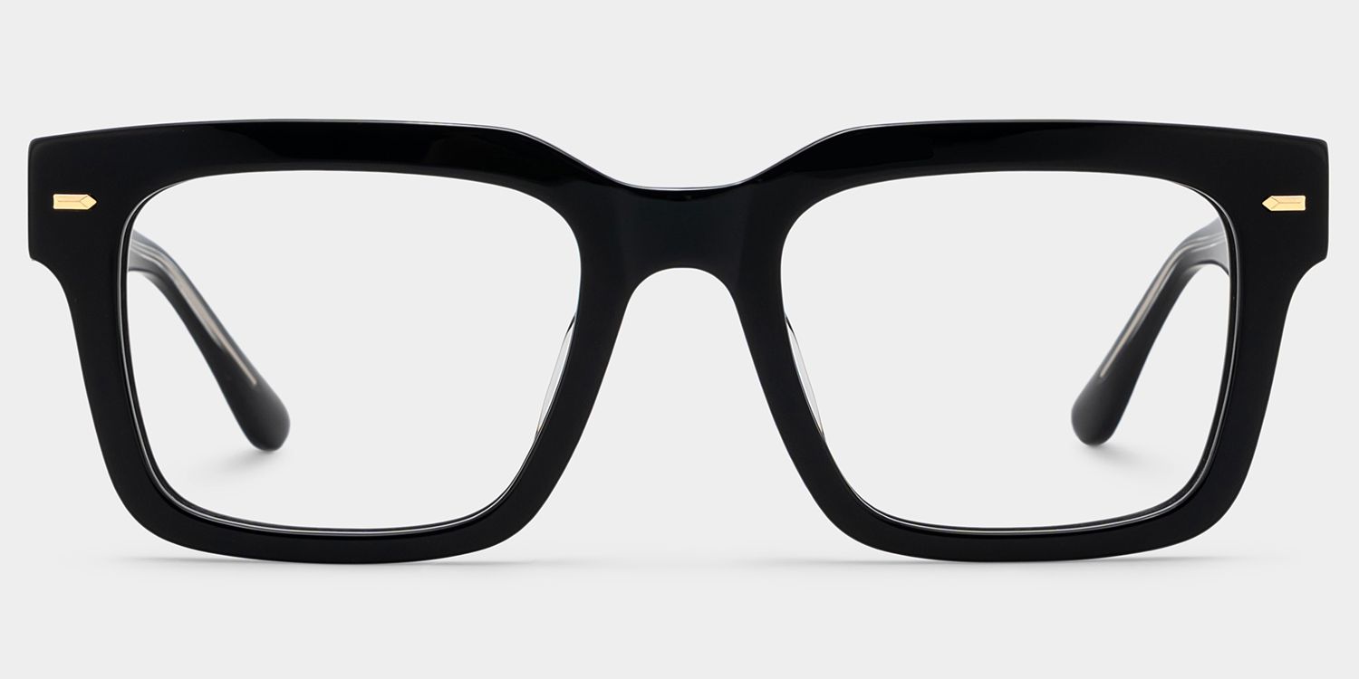 Benjamin Black Thick Rectangle Glasses for Men & Women | ZEELOOL