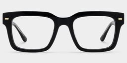 Benjamin Rectangle Black Glasses1