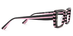 Gleam Rectangle Black Pink Glasses4