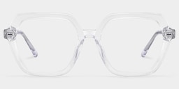 Devon Geometric Clear Glasses1