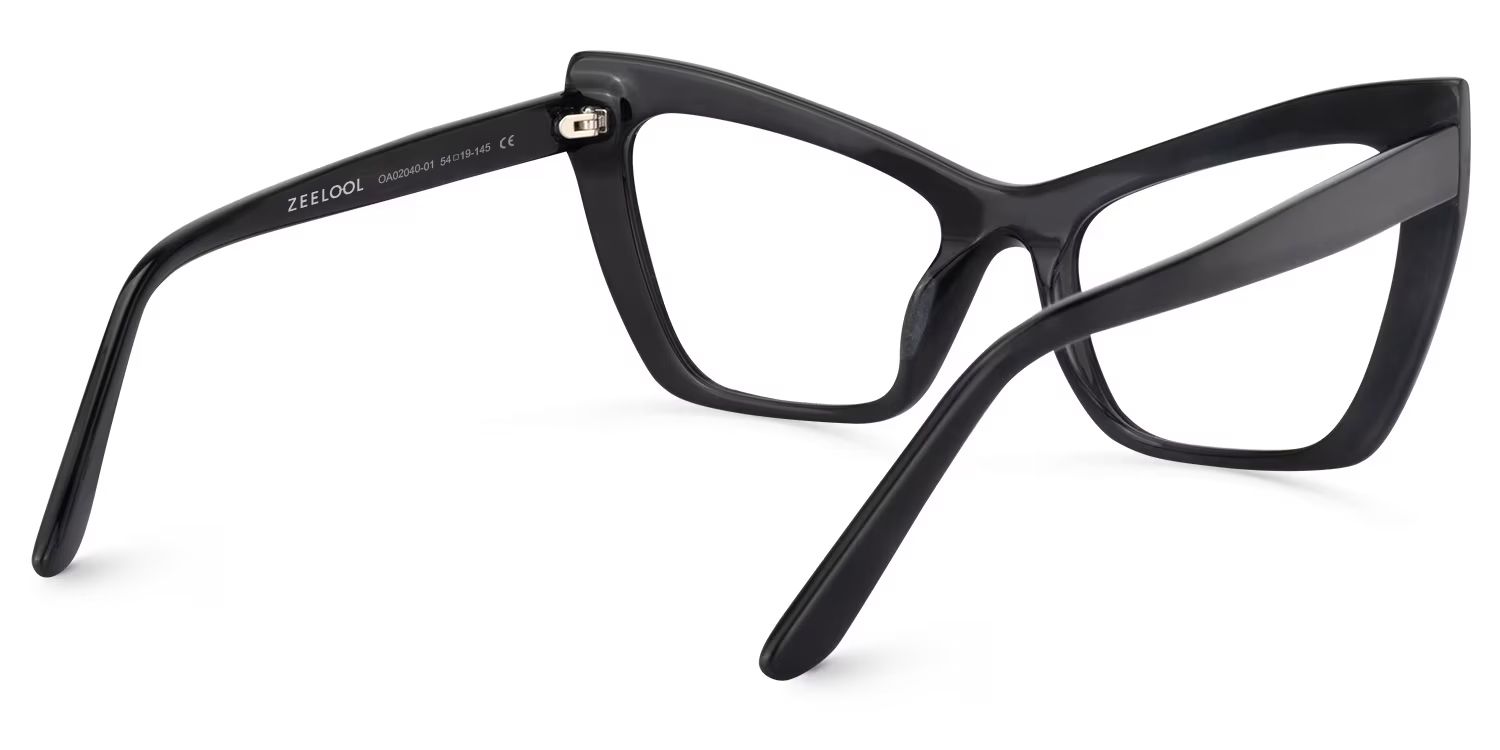 Driscoll Cateye Black Glasses | Zeelool Glasses4