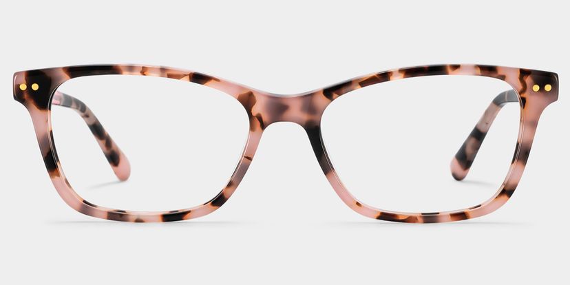 Juliana Pink Tortoise Rectangle Glasses