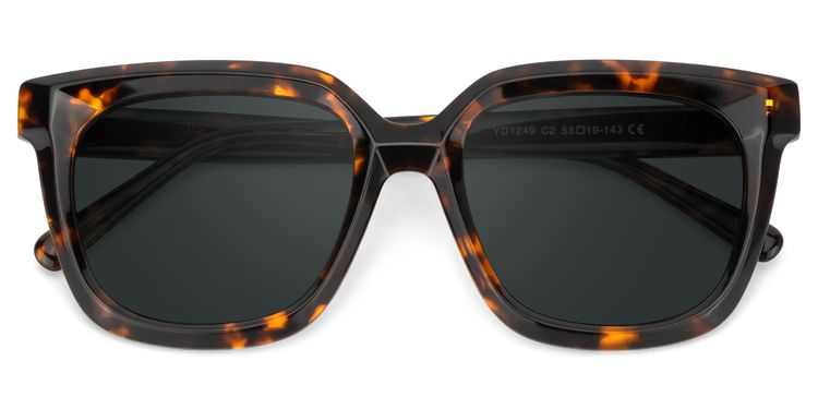 Lark Square Tortoise Polarized Sunglasses