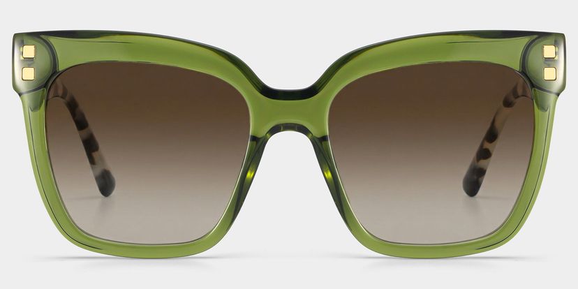 Minguela Square Green Glasses