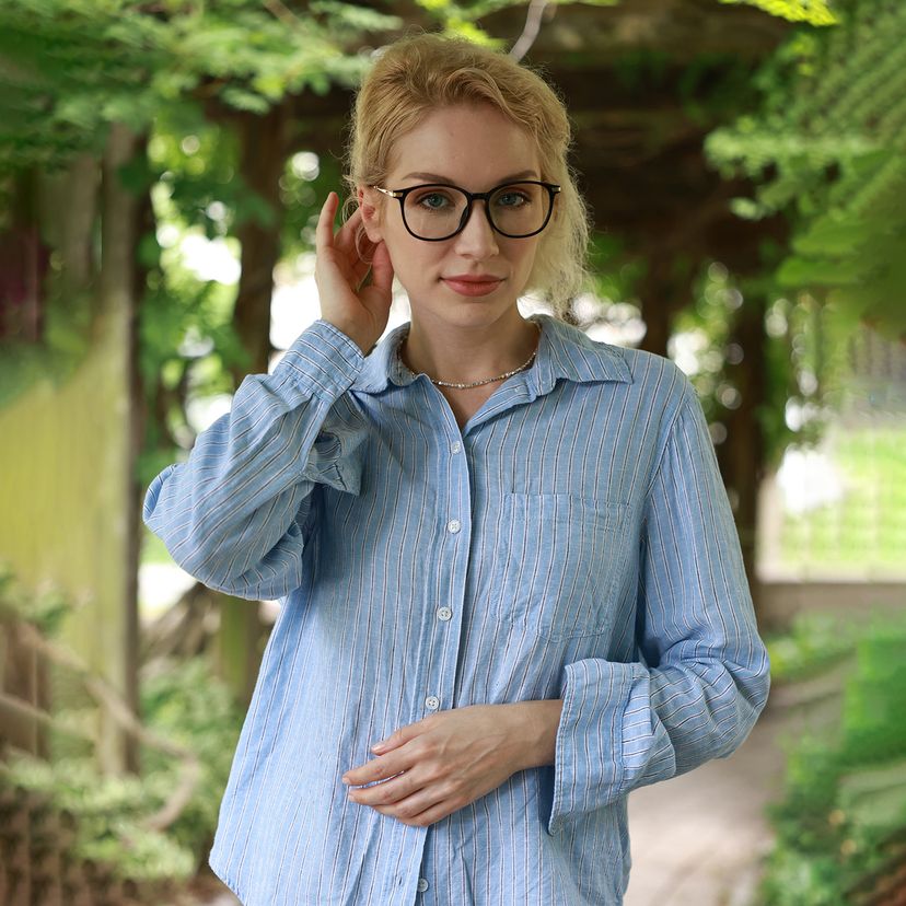 Greene Black Square Glasses